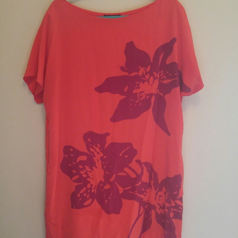 Silk Coral Dress